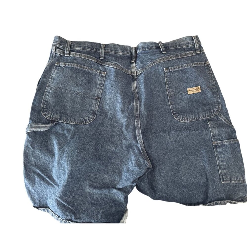 Wrangler Mens Carpenter Denim Shorts SK40ND Size 40 Blue Jean Workwear